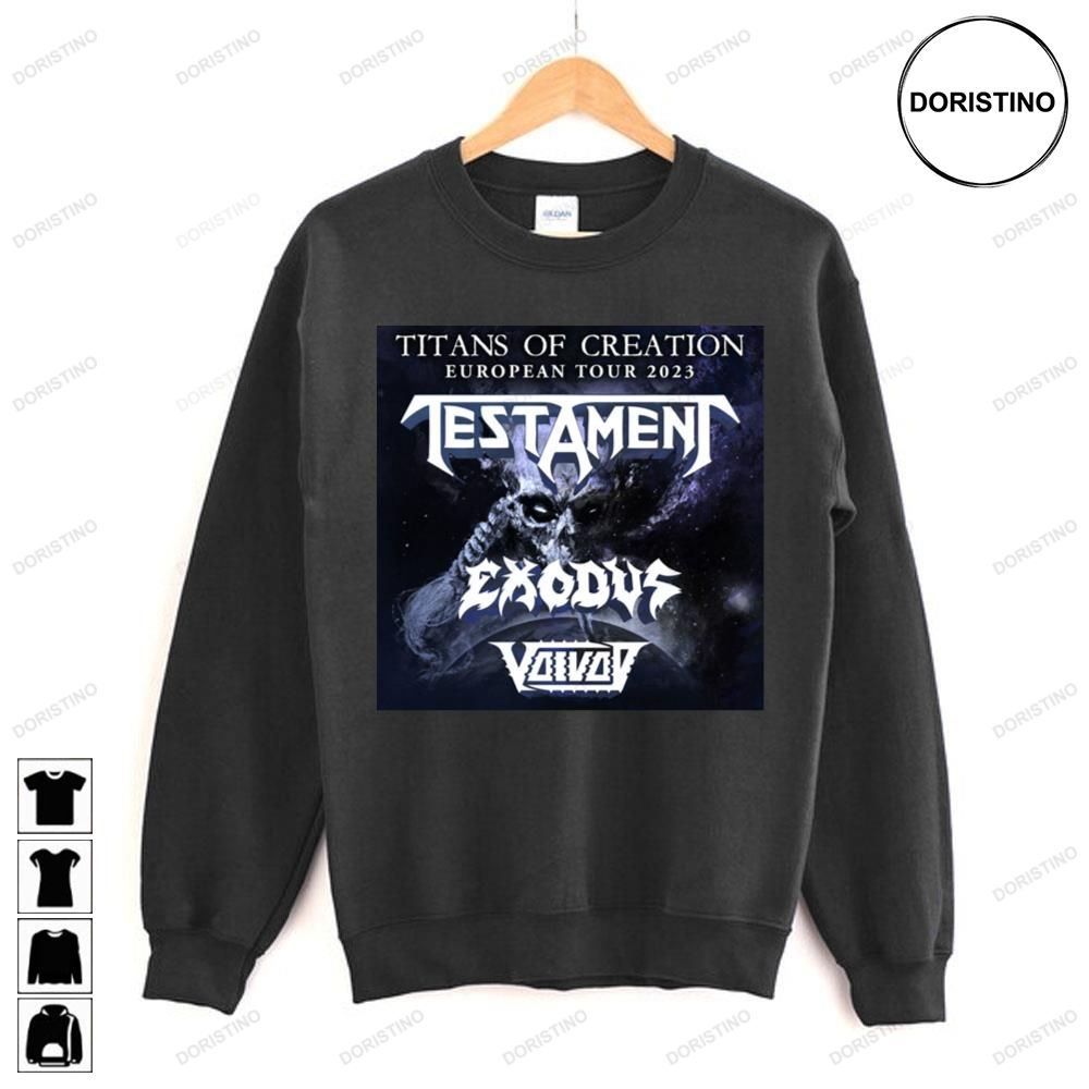 Titans Of Creation European Summer Festival Testament Exodus Vaivay Awesome Shirts